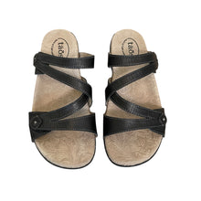 Load image into Gallery viewer, Taos | Women&#39;s Black Double U Leather Sandals | Size: 8
