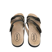 Load image into Gallery viewer, Taos | Women&#39;s Black Double U Leather Sandals | Size: 8
