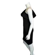 Load image into Gallery viewer, Calvin Klein | Women&#39;s Black Cold Shoulder Ruffle Dress | Size: 6
