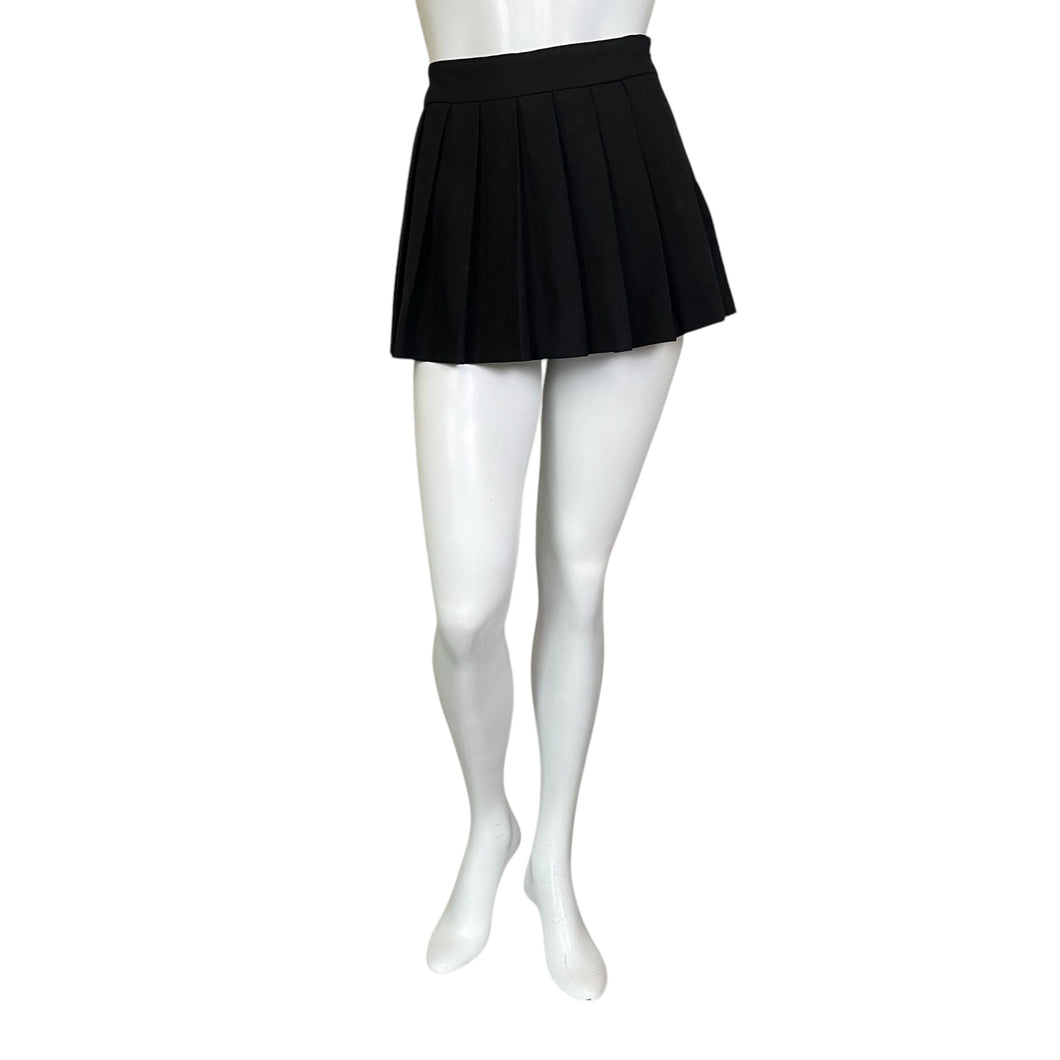 Zara | Women's Black Pleated Mini Skort | Size: M