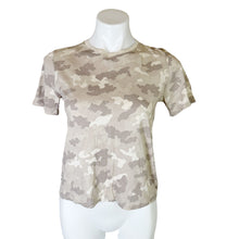 Load image into Gallery viewer, ATM | Women&#39;s Two Tone Tan Camo Short Sleeve Tee | Size: M
