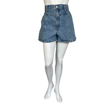 Load image into Gallery viewer, Madewell | Women&#39;s Blue Denim Center Seam Mom Jean Shorts | Size: 30
