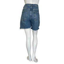 Load image into Gallery viewer, Reformation | Women&#39;s Medium Wash Button Fly Cut Off Jean Shorts | Size: 31
