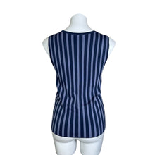 Load image into Gallery viewer, Saks Fifth Avenue | Women&#39;s Two Tone Blue Stripe Tank Top | Size: M
