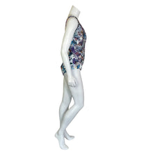 Load image into Gallery viewer, Chiara Boni | Women&#39;s Purple and Blue Tropical Print One Piece Swimsuit | Size: 10
