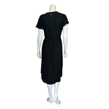 Load image into Gallery viewer, The Normal Brand | Women&#39;s Black Button Down Short Sleeve Dress | Size: M
