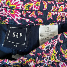 Load image into Gallery viewer, GAP | Women&#39;s Blue/Pink/Yellow Floral Linen Drawstring Shorts | Size: XS
