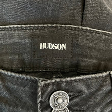 Load image into Gallery viewer, Hudson | Women&#39;s Black Fray Hem Button Pocket Flare Jeans | Size: 26
