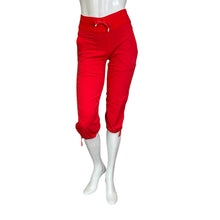 Load image into Gallery viewer, Lululemon | Women&#39;s Bright Red Dance Studio Mid Rise Cropped Pants | Size: 2
