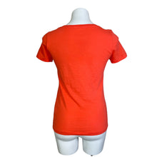 Load image into Gallery viewer, J. Crew | Women&#39;s Coral Vintage Cotton V Neck Short Sleeve Top | Size: XXS
