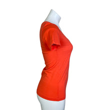 Load image into Gallery viewer, J. Crew | Women&#39;s Coral Vintage Cotton V Neck Short Sleeve Top | Size: XXS
