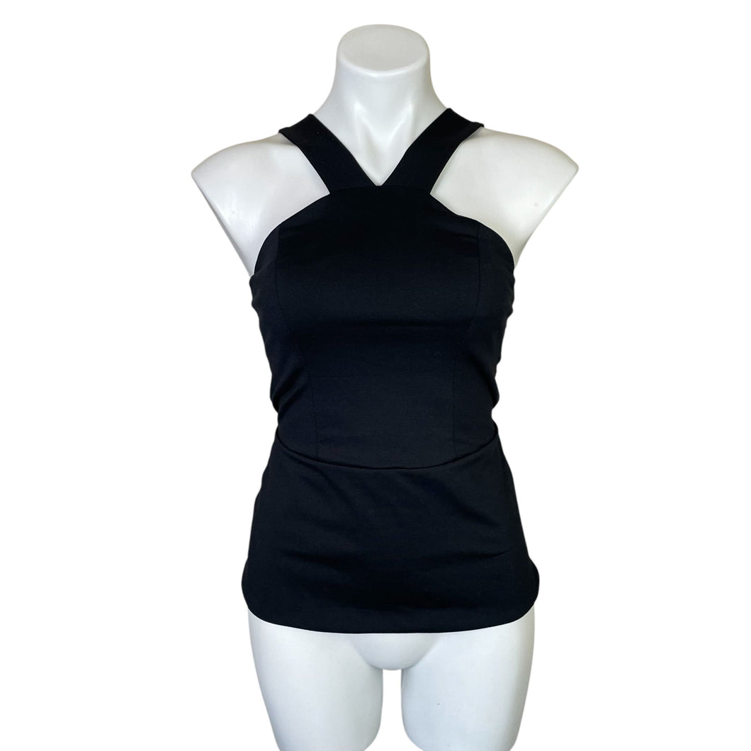 Fabletics | Women's Black Tank Top With Zip Back | Size: XS