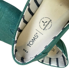 Load image into Gallery viewer, TOMS | Women&#39;s Green Canvas Alpargata Slip On Shoes | Size: 8.5
