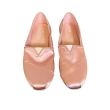 Load image into Gallery viewer, TOMS | Girl&#39;s Pink Satin Alpargata Slip On Shoes | Size: 6Y
