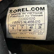 Load image into Gallery viewer, Sorel | Women&#39;s Black Out N About Low Women&#39;s Waterproof Sneaker | Size: 9
