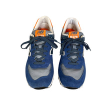 Load image into Gallery viewer, New Balance | Women&#39;s Orange and Blue Suede 574 Sneaker | Size: 8.5
