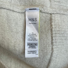 Load image into Gallery viewer, M&amp;S Collection | Women&#39;s Cream Cable Knit Sweater Vest | Size: XL
