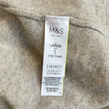 Load image into Gallery viewer, M&amp;S Collection | Women&#39;s Light Gray Autograph 100% Cashmere Open Front Cardigan Sweater | Size: L
