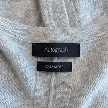 Load image into Gallery viewer, M&amp;S Collection | Women&#39;s Light Gray Autograph 100% Cashmere Open Front Cardigan Sweater | Size: L
