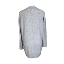 Load image into Gallery viewer, Pure Collection | Women&#39;s Light Gray 100% Cashmere Button Down Cardigan Sweater | Size: 12
