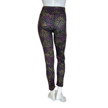 Load image into Gallery viewer, Fabletics | Women&#39;s Black and Neon Pattern Leggings | Size: XL
