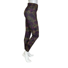 Load image into Gallery viewer, Fabletics | Women&#39;s Black and Neon Pattern Leggings | Size: XL
