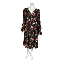 Load image into Gallery viewer, Soprano | Women&#39;s Black Floral Print Dress | Size: XL
