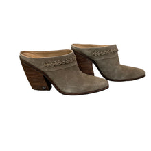 Load image into Gallery viewer, Sam Edelman | Women&#39;s Olive Green Suede Alison Mule Heel Booties | Size: 9.5
