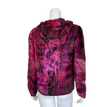 Load image into Gallery viewer, Chico&#39;s | Women&#39;s Pink, Red an Purple Velvet Patchwork Zip Jacket | Size: M
