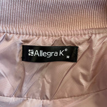 Load image into Gallery viewer, Allegra K | Women&#39;s Blush Pink Quilted Bomber Jacket | Size: M
