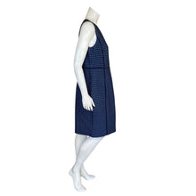 Load image into Gallery viewer, J. Crew | Women&#39;s Blue and Green Foulard Paneled Sheath Dress | Size: 14
