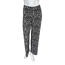 Load image into Gallery viewer, Chico&#39;s | Women&#39;s Black and Cream Pattern Traveler&#39;s Pants | Size: S
