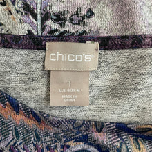 Load image into Gallery viewer, Chico&#39;s | Women&#39;s Purple Paisley Print Long Sleeve Top | Size: M
