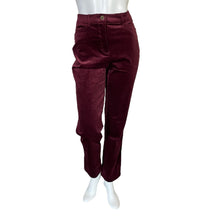 Load image into Gallery viewer, Chico&#39;s | Women&#39;s Deep Merlot Corduroy Straight Leg Pants with Tags | Size: M
