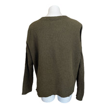 Load image into Gallery viewer, Madewell | Women&#39;s Olive Green Knit Pocket Pullover Sweater | Size: XL
