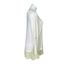 Load image into Gallery viewer, Matilda Jane | Women&#39;s Cream and Yellow Striped Botton Long Sleeved Tunic Top | Size: S
