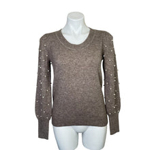 Load image into Gallery viewer, Loft | Women&#39;s Tan Pearl Sleeved Sweater | Size: XS
