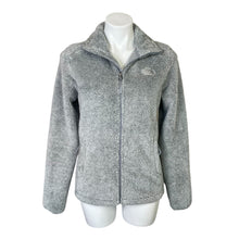 Load image into Gallery viewer, The North Face | Women&#39;s Green and Cream Striped Fleece Jacket | Size: S
