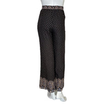 Load image into Gallery viewer, Breeze Ever | Women&#39;s Black Boho Paisley Print Palazzo Pants | Size: XL
