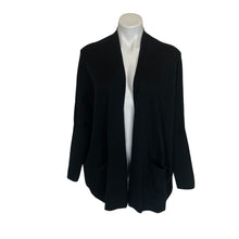 Load image into Gallery viewer, Anthropologie | Women&#39;s Moth Black Cashmere Blend Open Front Cardigan Sweater | Size: XS/S
