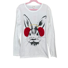 Load image into Gallery viewer, Crewcuts | Kid&#39;s White Long Sleeve Bunny T Shirt | Size: 16Y
