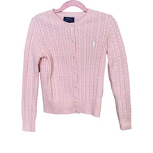 Load image into Gallery viewer, Polo Ralph Lauren | Kid&#39;s Light Pink Knitted Cardigan | Size: S
