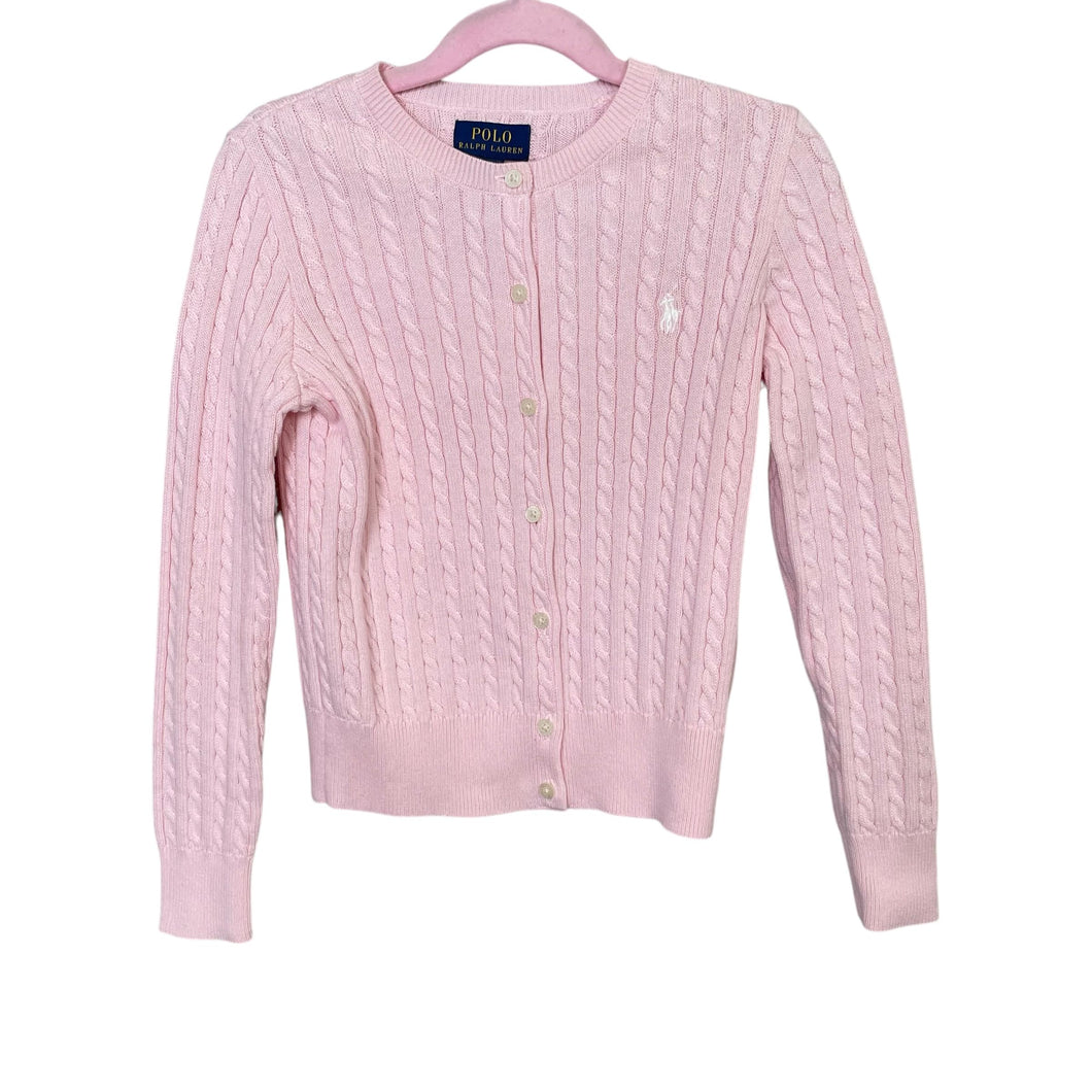 Polo Ralph Lauren | Kid's Light Pink Knitted Cardigan | Size: S