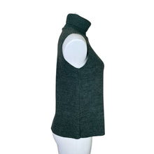 Load image into Gallery viewer, Zara | Women&#39;s Dark Green Fuzzy Sleeveless Turtleneck Sweater Top | Size: M
