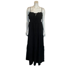 Load image into Gallery viewer, Women&#39;s Black Sleeveless Tiered Maxi Dress | Size: XL
