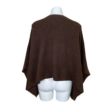 Load image into Gallery viewer, World Market | Women&#39;s Dark Brown Criss Cross Poncho Sweater Top | Size: OS
