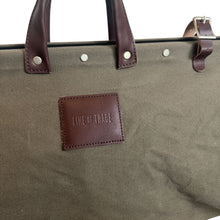 Load image into Gallery viewer, Line of Trade | Women&#39;s Olive Green &amp; Brown Weekender Bag | Size: OS
