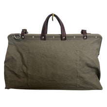 Load image into Gallery viewer, Line of Trade | Women&#39;s Olive Green &amp; Brown Weekender Bag | Size: OS
