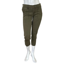 Load image into Gallery viewer, Anthropologie | Women&#39;s Pilcro Olive Green Mid Rise Straight Fit Pocket Pants | Size: 24
