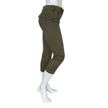 Load image into Gallery viewer, Anthropologie | Women&#39;s Pilcro Olive Green Mid Rise Straight Fit Pocket Pants | Size: 24
